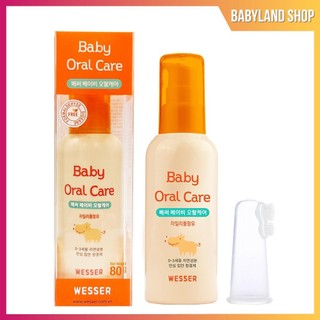Nước rơ lưỡi Wesser Hàn Quốc cho trẻ sơ sinh - Dung dịch rơ miệng cho bé Wesser