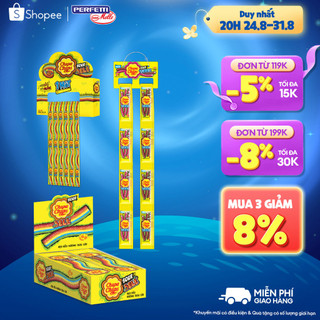 Kẹo dẻo vị chua Chupa Chups hương trái cây hỗn hợp và kẹo dẻo vị chua hình ống hương Dâu, Cola