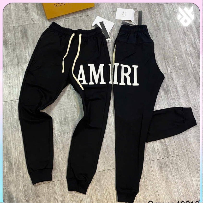 (Có Sẵn) Quần Jogger Amiri ❤ Quần Thể Thao Chất Nỉ Dày Dặn Dáng Rộng Hàng Quảng Châu 2k6