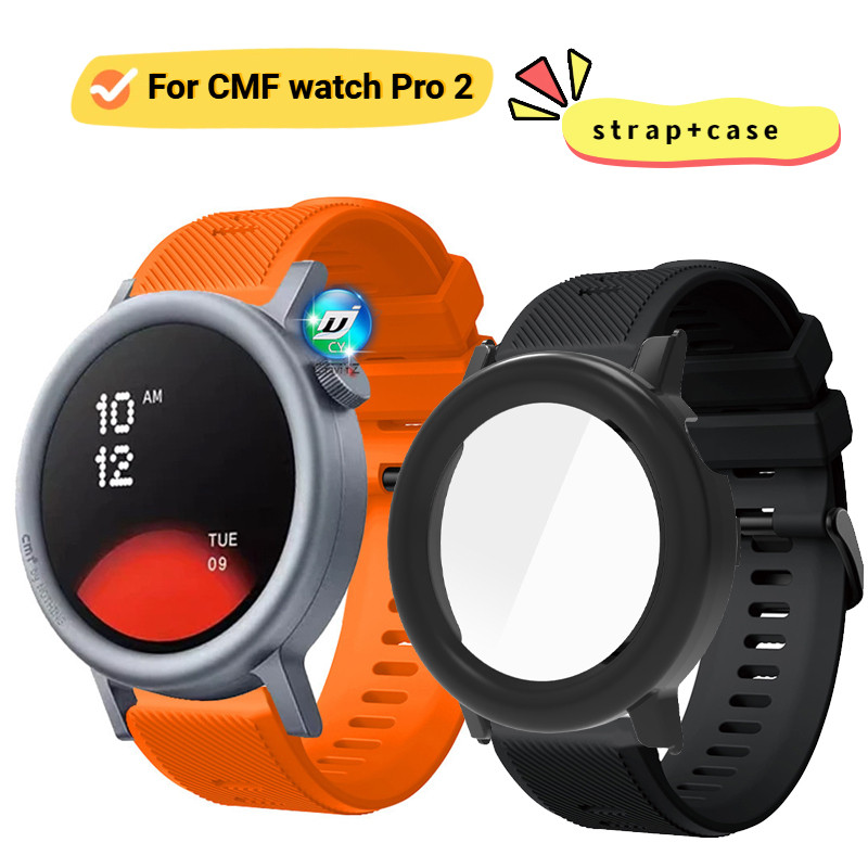 Cmf watch pro 2 dây đeo Dây đeo silicon Dây đeo cổ tay thể thao CMF watch pro 2 ốp lưng Bảo vệ màn h