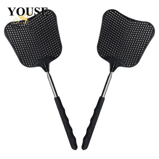 2 Vỉ Đập Ruồi Muỗi Bằng Thép Không Gỉ Có Thể Thu Gọn Tiện Lợi