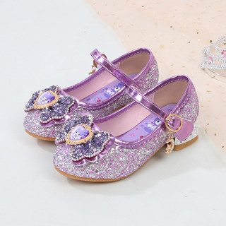 Giày Da Trẻ Em Dễ Thương Kuromi Giày Công Chúa Cho Bé Gái Thời Trang Hoạt Hình Trẻ Em Tiệc Cưới Sang Trọng Giày Cao Gót