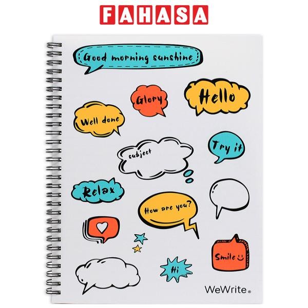 Sổ Lò Xo Fun Talk B5 - Kẻ Ngang - 70 Trang 80gsm - WeWrite 42800