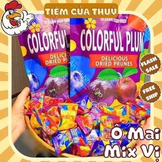  Kẹo Ô Mai Cherry   Việt Quất. Gói Lớn 408G Ô Mai Mix Nội Địa Ô Mai Mix Colorful Plum 