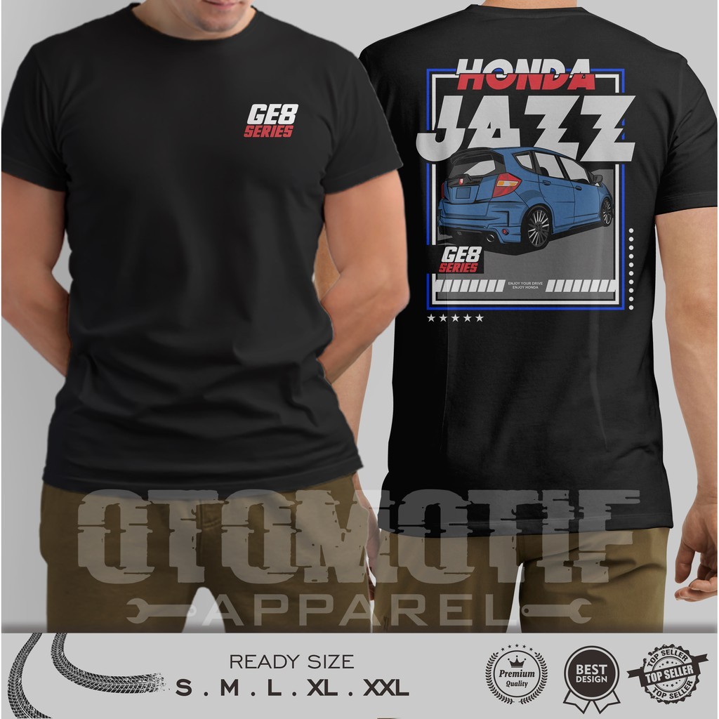 Áo thun ngắn tay cổ tròn Honda Jazz Ge8 Series phía sau 070