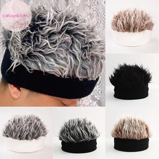  Pufangpink Sáng Tạo Tóc Giả Nón Ngộ nghĩnh Mũ Tóc Ngắn Dành Cho Nữ Mới Lạ Đường Phố Hip Hop Beanie Nón Gai Tóc Giả Ngộ nghĩnh Retro Mũ VN 