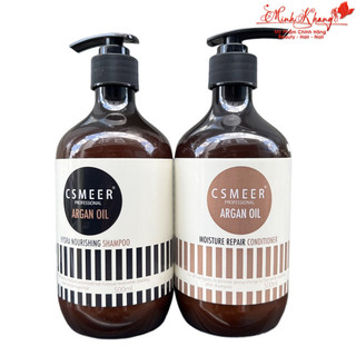 Dầu gội xả siêu mềm mượt cho tóc khô hư tổn CSMEER ARGAN OIL 500mlx2 