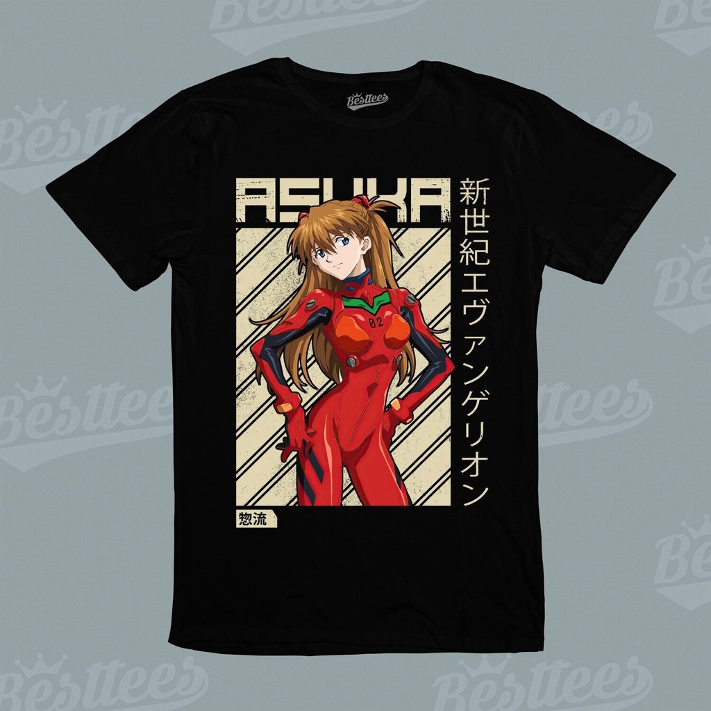 Unisex Nam Trưởng Thành Nam Nam Nhật Bản Anime Manga Evangelion Asuka Áo Thun