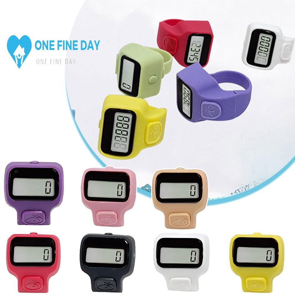 Bộ đếm ngón tay Led Tally Điện tử kỹ thuật số Tasbeeh Clicker Counter Cầm tay O3c7