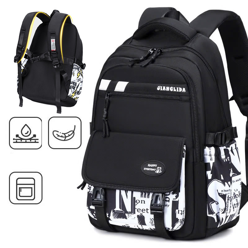 Balo đi học nam vải dù chống thấm nước đựng laptop 16in thời trang unisex đi học đi du lịch 9699