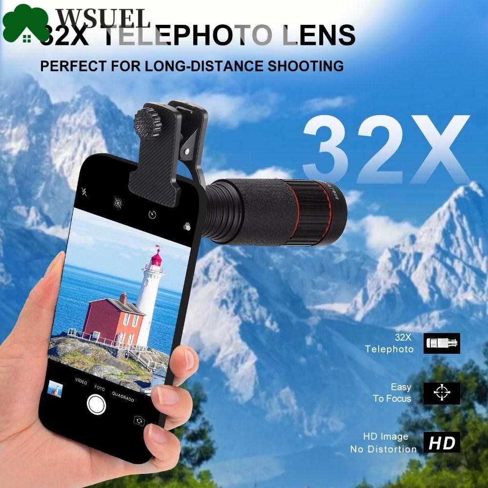 Ống kính điện thoại di động Zoom một mắt WSUEL, Ống kính điện thoại di động quang học HD ba chân một
