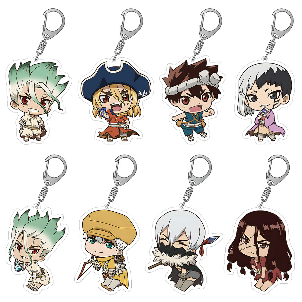 Dr.STONE TV Anime Toy Senku Ishigami Taiju Oki Yuzuriha Ogawa Kohaku Chrome Kinro Ginro Kohaku Acryl