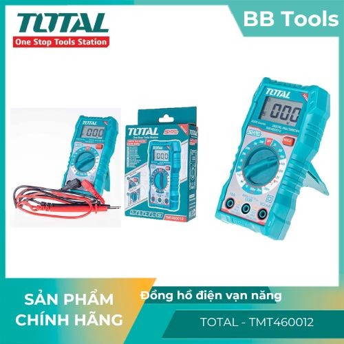 Đồng hồ đo điện vạn năng TOTAL TMT460012 có tính ứng dụng cao trong Đồng hồ màn hình LCD 2000 số đếm