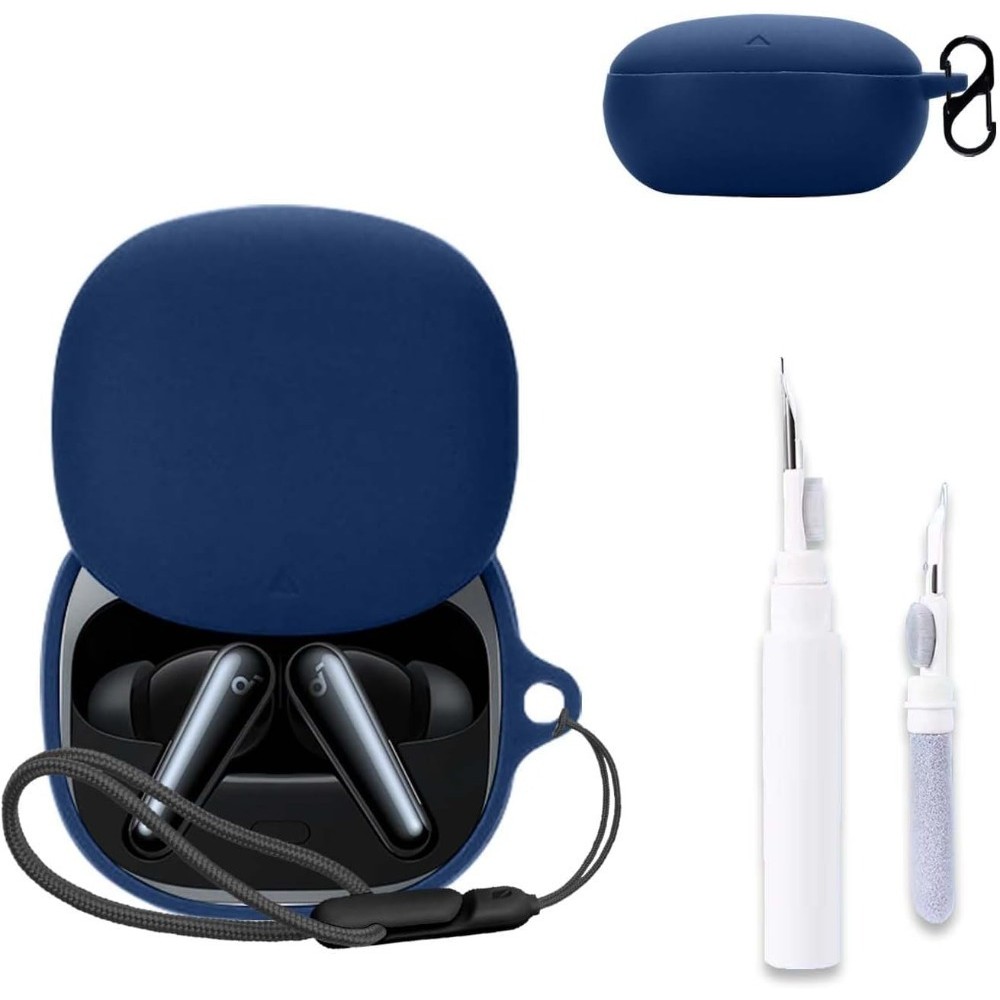 Dành cho Anker Soundcore Liberty 4 NC Ốp lưng Liberty 4 / Vỏ bảo vệ tai nghe có Carabiner + Dây buộc