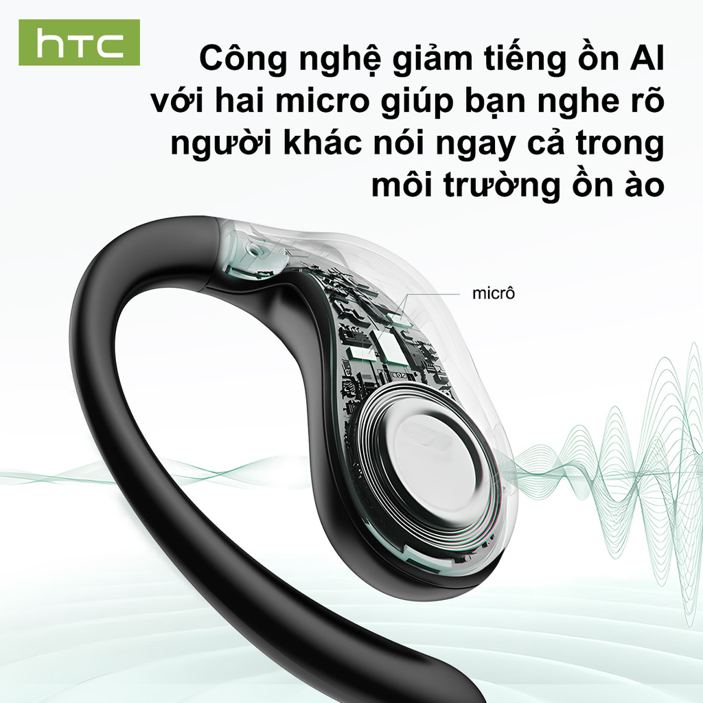 HTC NE19 AI tai nghe dịch thuật V6.0 Tai Nghe Bluetooth Khử ồn thông minh HIFI Âm nhạc cuộc gọi tai nghe không dây Chống nước IP54 Tai nghe thể thao | BigBuy360 - bigbuy360.vn