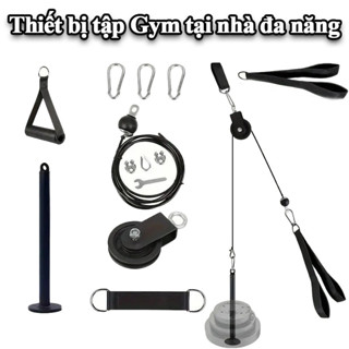  Bộ Dây Cáp Ròng Rọc Tập Xô Lưng Tay Vai Bộ Tạ Tập Gym Tại Nhà Tiện Lợi Tập Luyện Cho Toàn Cơ Thể 