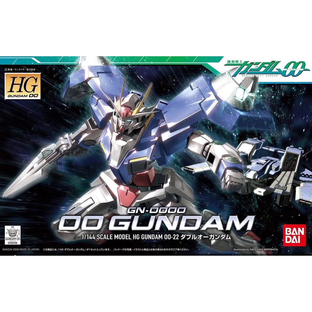Bandai Assembly HG 00 22 1 / 144 00 Lên đến 00R GN-0000 Double Zero