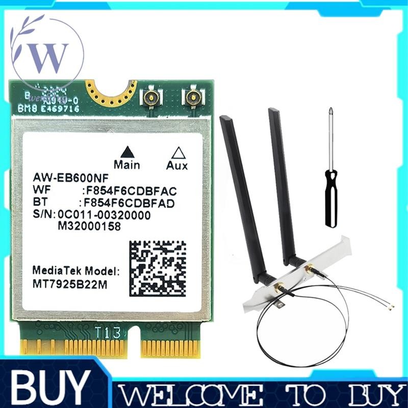 MT7925 WIFI 7 Thẻ MT7925 WIFI 7 Thẻ Có Ăng Ten M.2 Ba Ban Nhạc BT5.3 Bộ Chuyển Đổi Thẻ WiFi