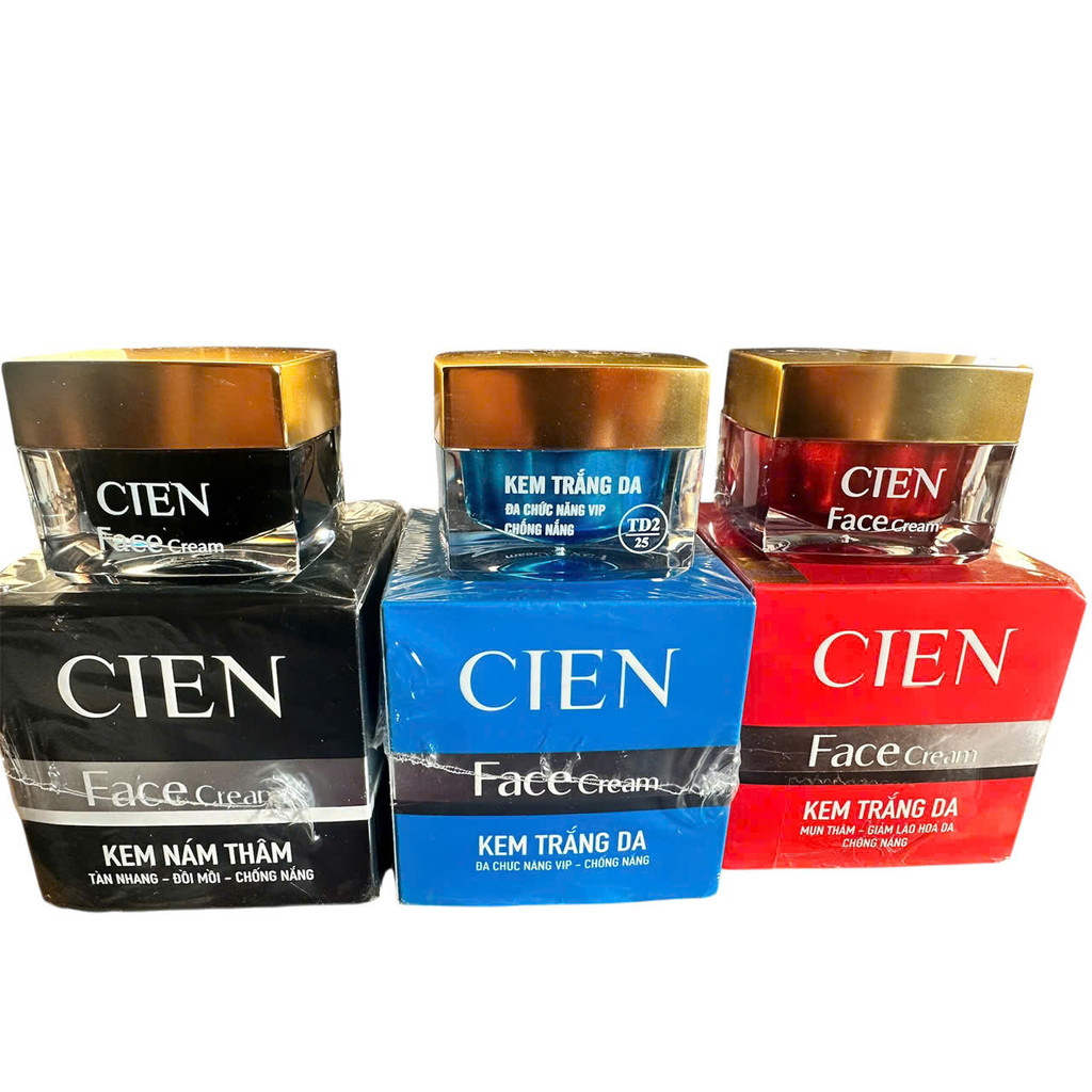 Kem CIEN Cao Cấp Giảm Mụn, Nám Thâm, Dưỡng Trắng, Giảm Lão Hoá, Dưỡng Ẩm, Chống Nắng 25g ( đủ loại)