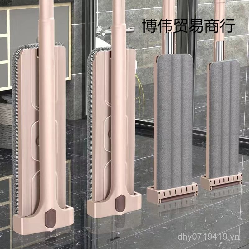 Cây lau nhà thấm nước phẳng Không tay ướt khô Công dụng kép Một cây lau nhà lau nhà lười biếng Phong