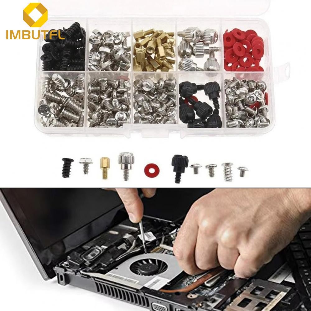 【IMBUTFL】PC Assembly Screws 28pcs Includes Black And Silver Screws Easy Hand Installation