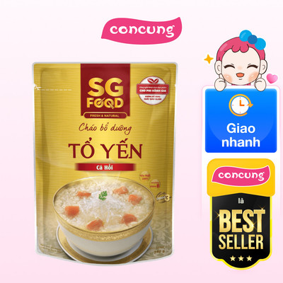 Cháo bổ dưỡng tổ yến cá hồi SG Food 240g