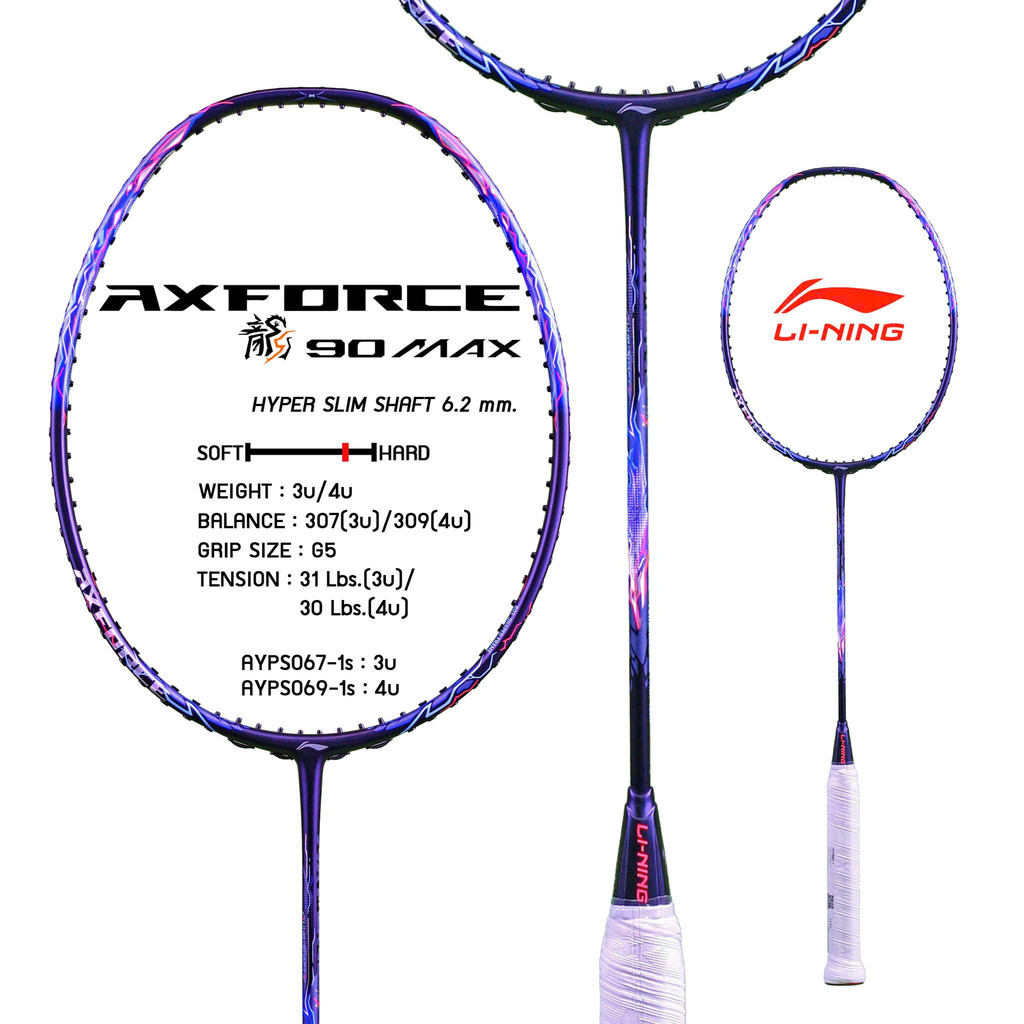 Vợt Cầu Lông Lining Axforce 90 Dragon Max Chính Hãng - Xanh Dương - Chuyên Nghiệp - Công Nghệ Cao Cấ