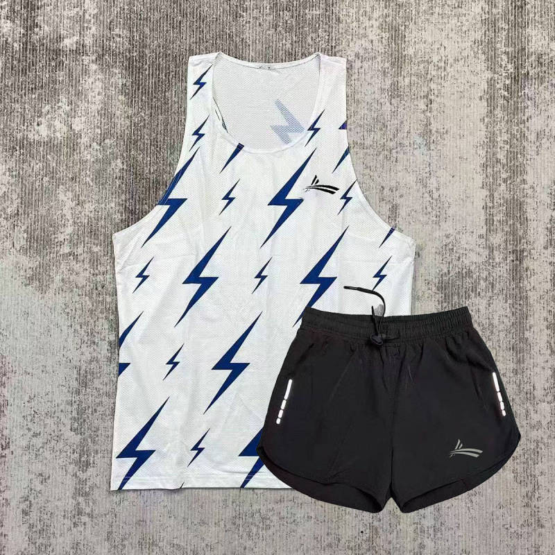 Worrandi Sports Track Suit Suit Hurdle Test Racing Suit Men and Women Running Two-Piece Suit dmsN