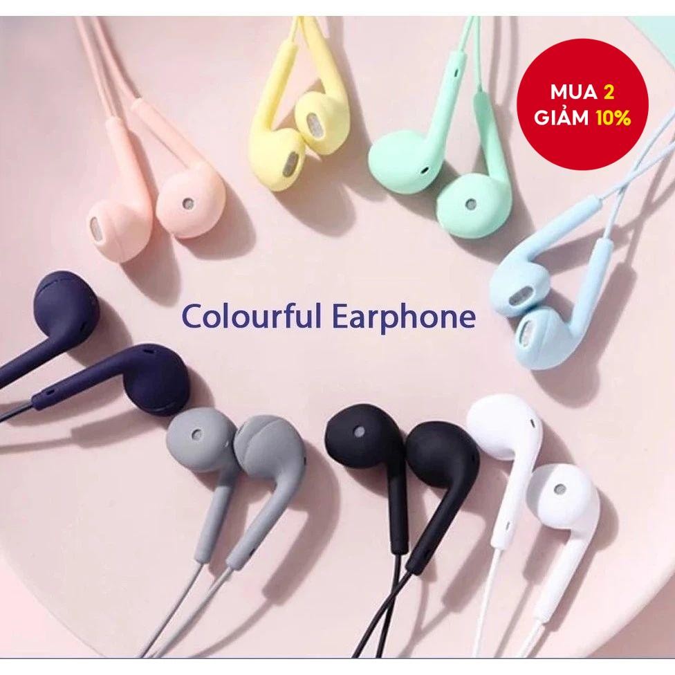 Tai nghe có dây Macaron 3,5mm Tai nghe giảm Noice đầy màu sắc Phim hoạt hình Tai nghe chất lượng âm thanh HIFI | BigBuy360 - bigbuy360.vn
