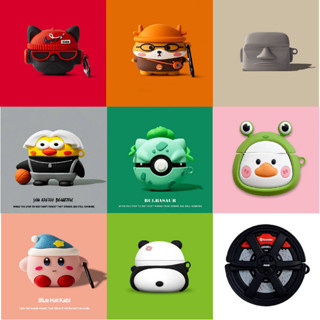 [Sẵn sàng] Hộp đựng tai nghe Kirby đáng yêu cho Baseus AirGo AS01 Vỏ tai nghe Silicon hình động vật dễ thương