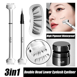  Aojn Hai Đầu Dưới Lông Mi Và Bút Kẻ Mắt Siêu Màu Rendering Và Không Decolorization 