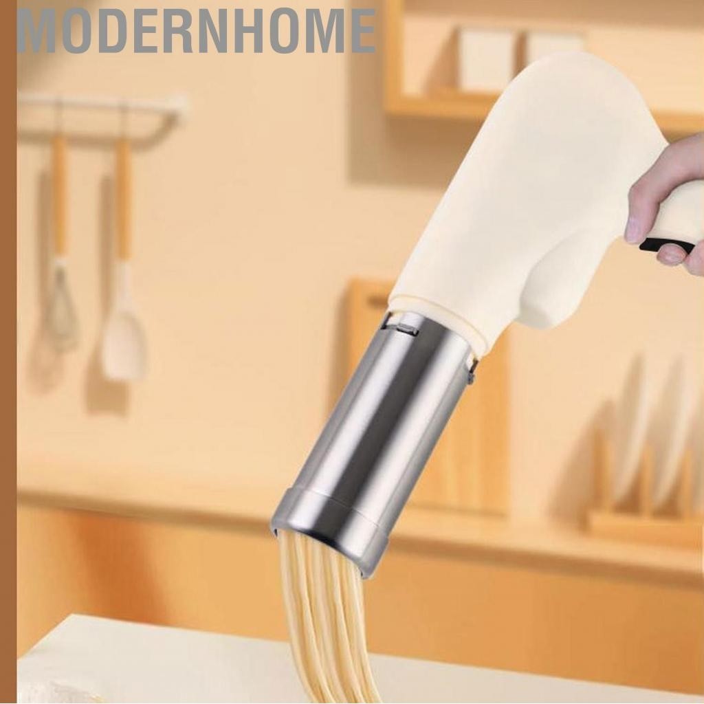 ModernHome Máy Làm Mì Ống Tự Động Sử Dụng Lâu Dài Di Động Cầm Tay Điện Mì Pin 1300MAh Thép Không Gỉ Có Thể Điều Chỉnh Cho Spaghetti Ramen