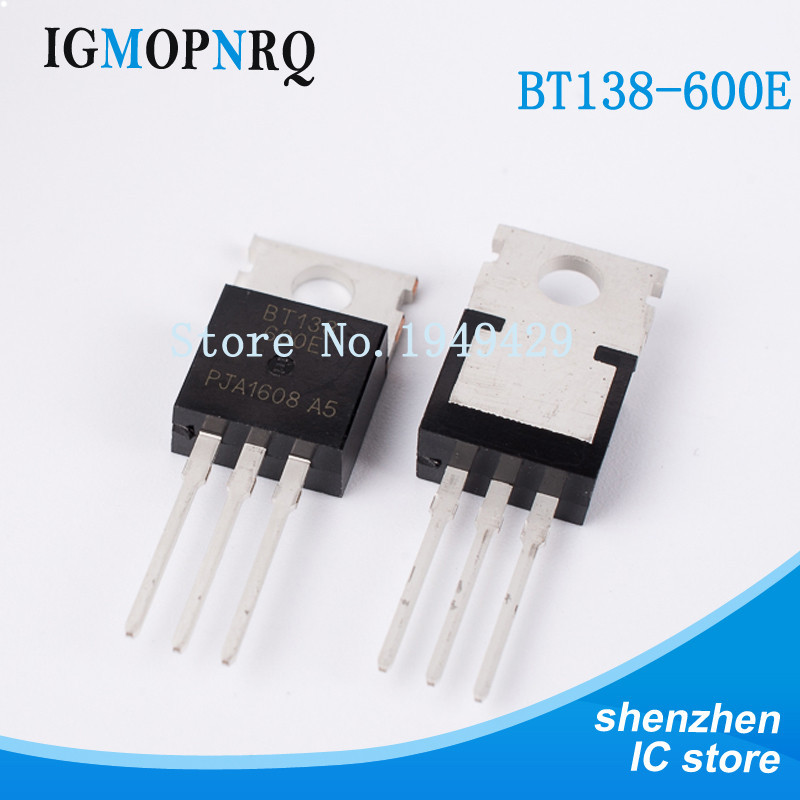 10 Cái / lốc BT138-600E BT138-600 TO-220 12A 600V Triode Transistor Mới Bán Buôn Điện Tử
