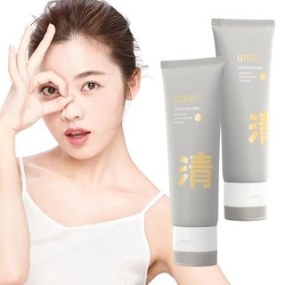 Sữa rửa mặt ống đôi tro trắng Sữa rửa mặt axit amin Sữa rửa mặt trắng mụn đầu đen Đất sét hai màu A1S3