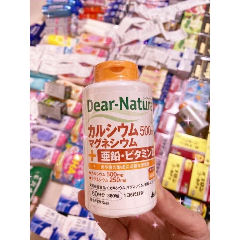 CANXI HỮUCƠ ASAHI- Dear Nature🇯🇵 180 viên Nhật Bản