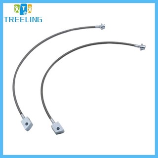 Treeling Bộ 2 Dây Ống Phanh Bện Dây Phanh Không Gỉ Mở Rộng Phụ Tùng Ô Tô Lắp Đặt Đơn Giản Cho Y60 GU