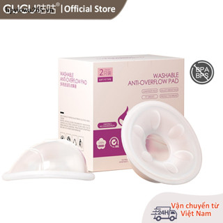 Gugu 2 Chiếc Miếng Lót Ngực Chống Chảy Sữa Mẹ Bộ Sưu Tập Di Động Không Chứa BPA