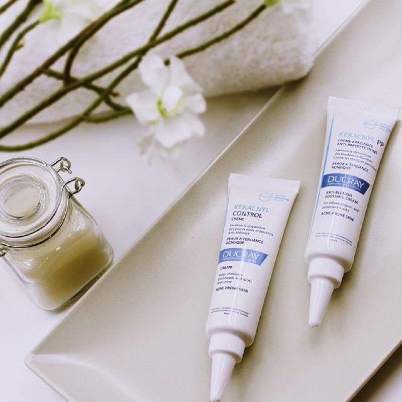 Kem dưỡng giảm mụn mờ thâm Ducray keracnyl PP Anti blemish soothing cream - MÈO BEAUTY