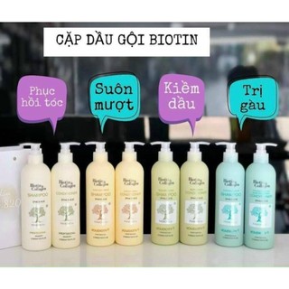 COMBO GỘI + XẢ  1000ml  Biotin Collagen chính hãng