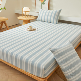 Ga trải giường kẻ sọc cổ điển cotton 100% 20 mẫu có thể lựa chọn mềm mại và thoải mái vỏ Gối Ga giường Size đơn/siêu đơn/Queen/King/Super king Size