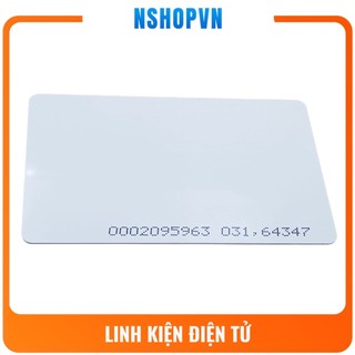 Thẻ Trắng RFID 125Khz  mã cố định.