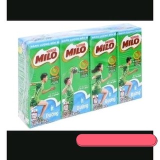 Sữa milo lúa mạch 180ml vỉ 4( có đường/ ít đường/milo Thái lan )