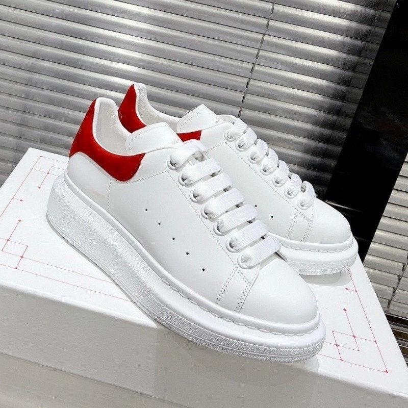 Giày thể thao da lộn đỏ thời trang Alexander McQueen Alexander dành cho nữ IKLW
