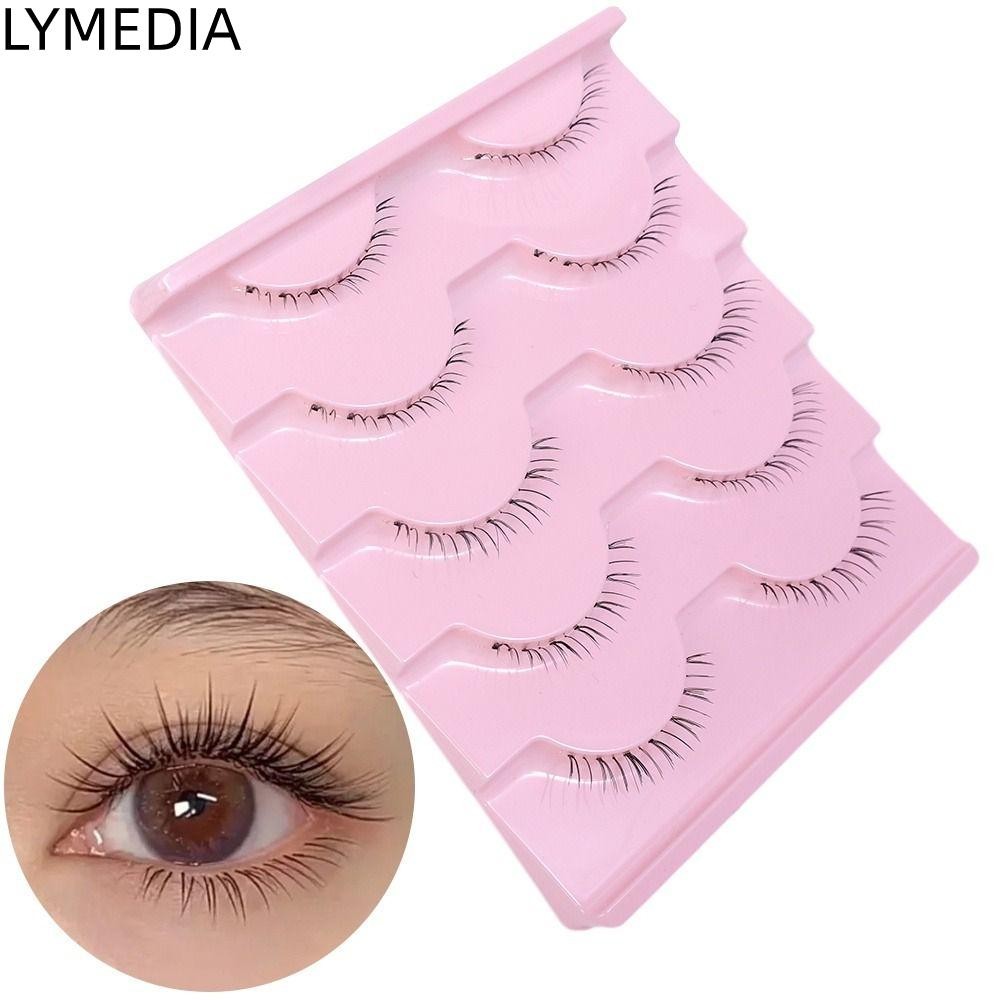 LYMEDIA Lông Mi Mắt, Dây Mềm Lông Mi Dưới, Vẻ Đẹp Nữ Manga Đáy Tự Nhiên Hàn Quốc Trang Điểm Manga Đá