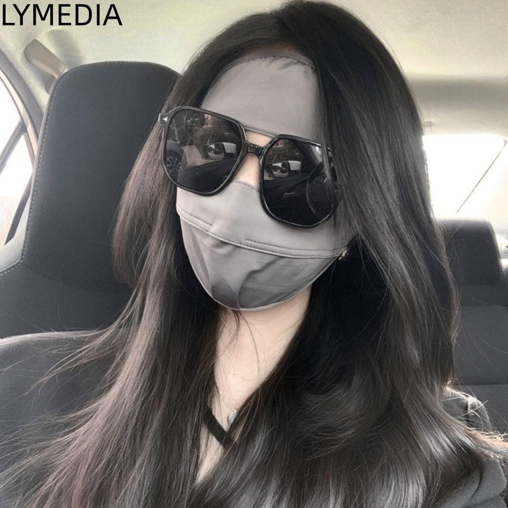 LYMEDIA Chống Nắng, Chống Nắng Thoáng Khí Mỏng Che Chống Tia UV, Thời Trang Full Cover Face Ice Silk
