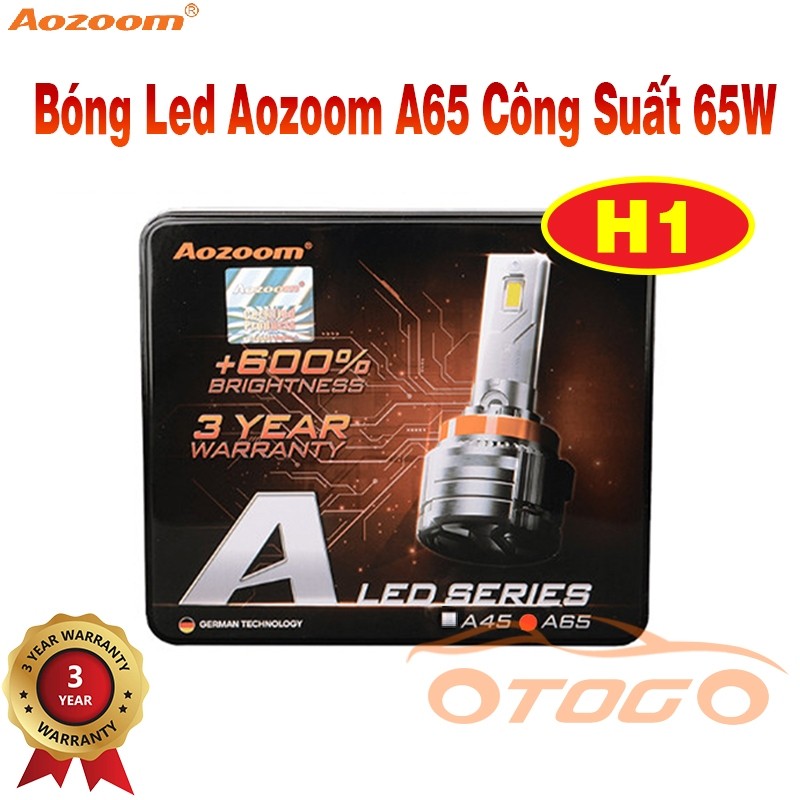 Đèn Led Aozoom A65 Công Suất 65w Chân H1 Chính Hãng