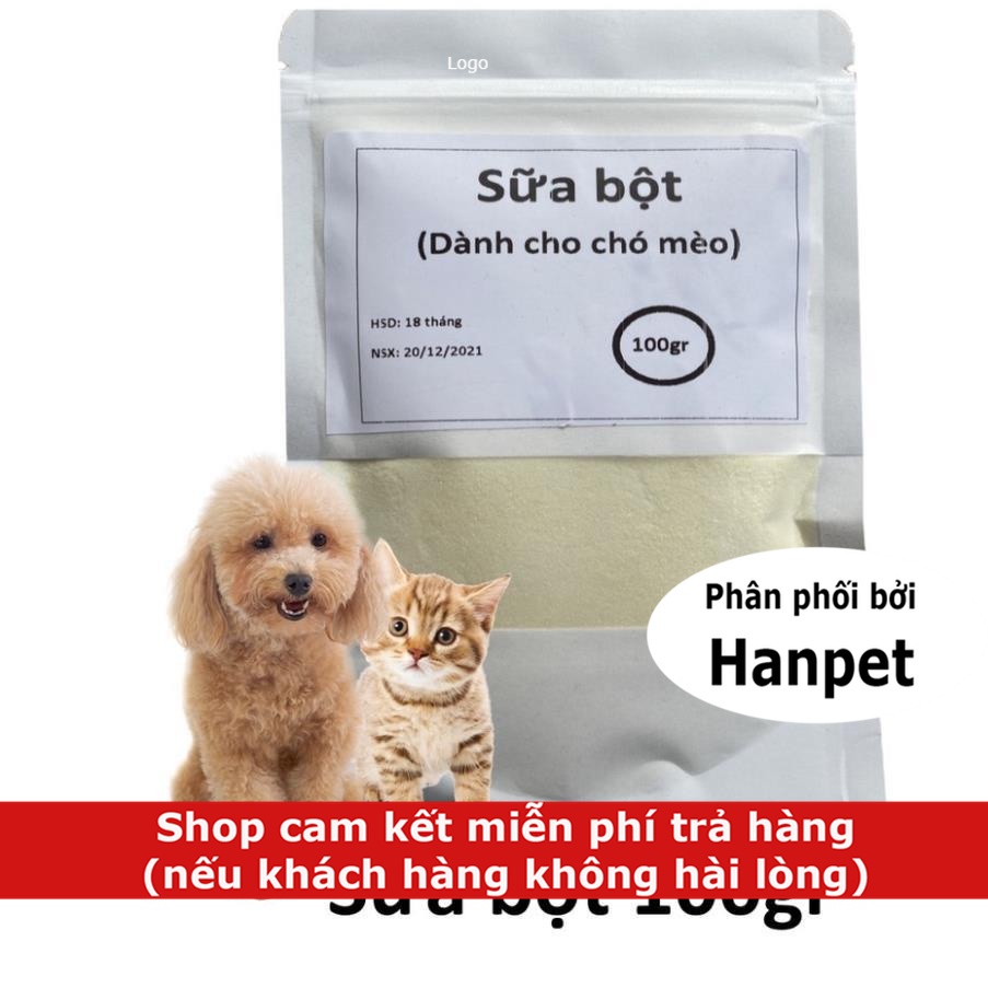 Sữa bột 100gr Sữa cho chó mèo dạng bột