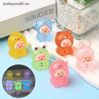 # Jtvn # 1 Con Heo Động Vật Mini Phát Sáng Trong Bóng Tối Fainy Vườn Thu Nhỏ Trang Trí Dạ Quang Lợn Micro Phong Cảnh DlY Phụ Kiện.