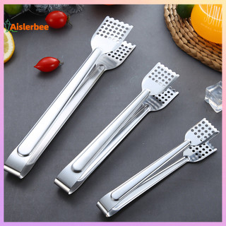 Aislerbee Thực Hành Kẹp Thực Phẩm Cách Nhiệt Thép Không Gỉ Thoải Mái Cầm Bánh Mì Đa Năng Kẹp Đồ Dùng Nhà Bếp
