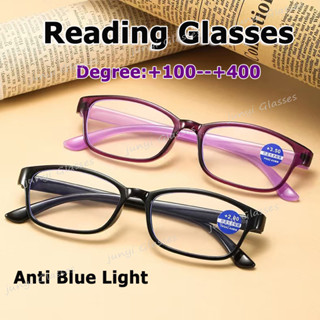 + 1.00 + 1.50 + 2.00 + 2.50 + 3.00 + 3.50 + 4.00 Kính đọc sách thời trang dành cho người cao tuổi Kính viễn thị chống ánh sáng xanh dành cho nam nữ Kính mắt lão thị Hình chữ nhật Kính siêu nhẹ
